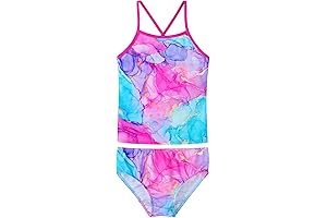 2-Pieces Tankini Bathing Suits for Girls Bikini Swimsuits Rashguard Set