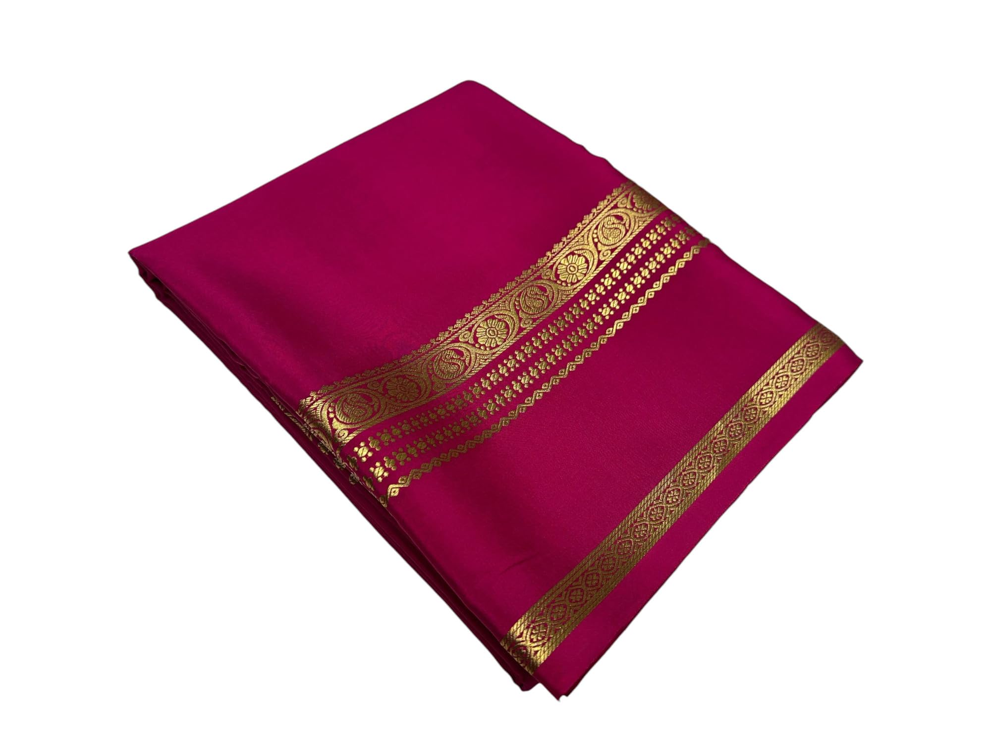 RAJMALA Luxurious Attactive Semi Mysore Silk Women's Beautiful Design Saree with Zari Border