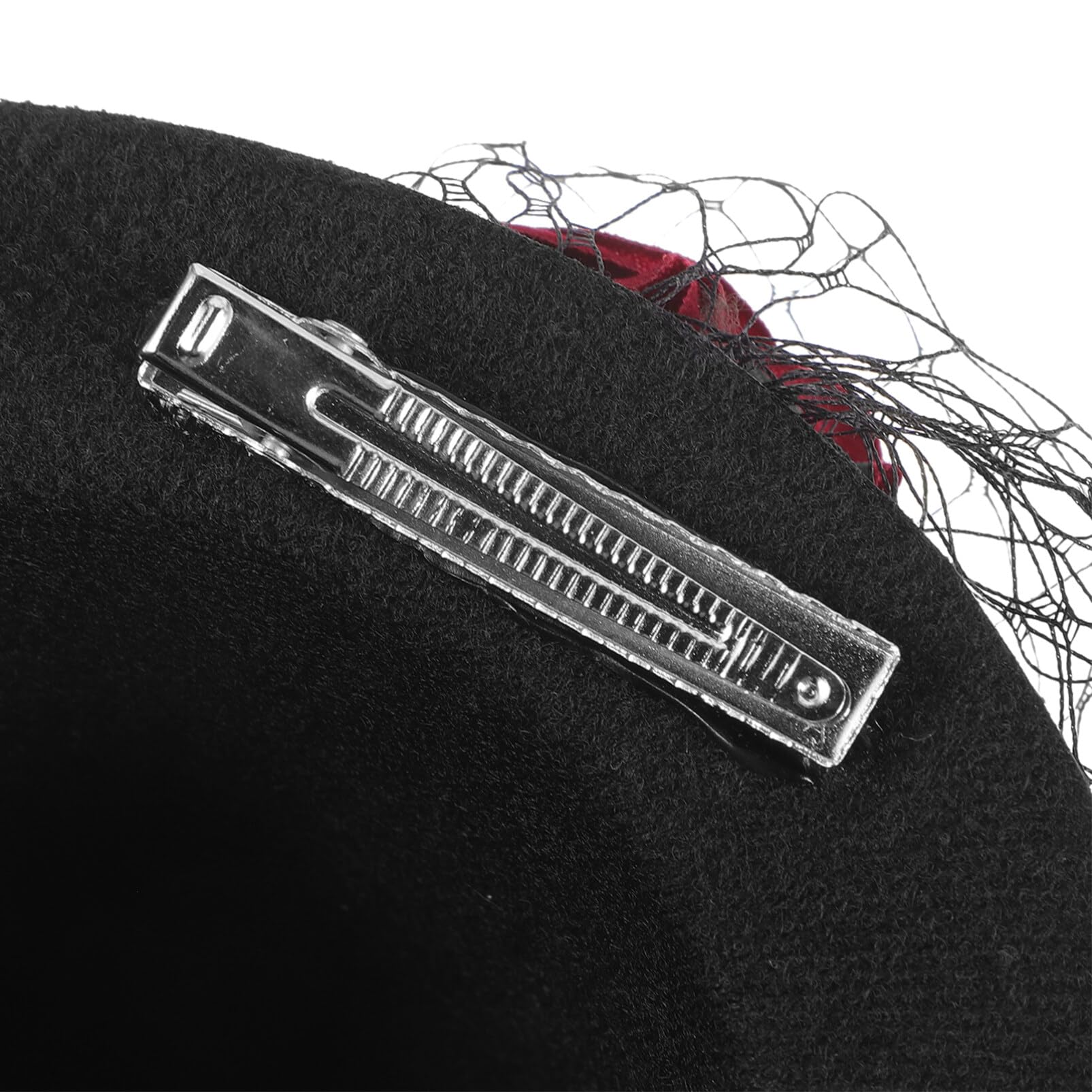 Cappello A Cilindro Con Velo E Piume - Accessorio Halloween E Feste In Maschera - Foto 2