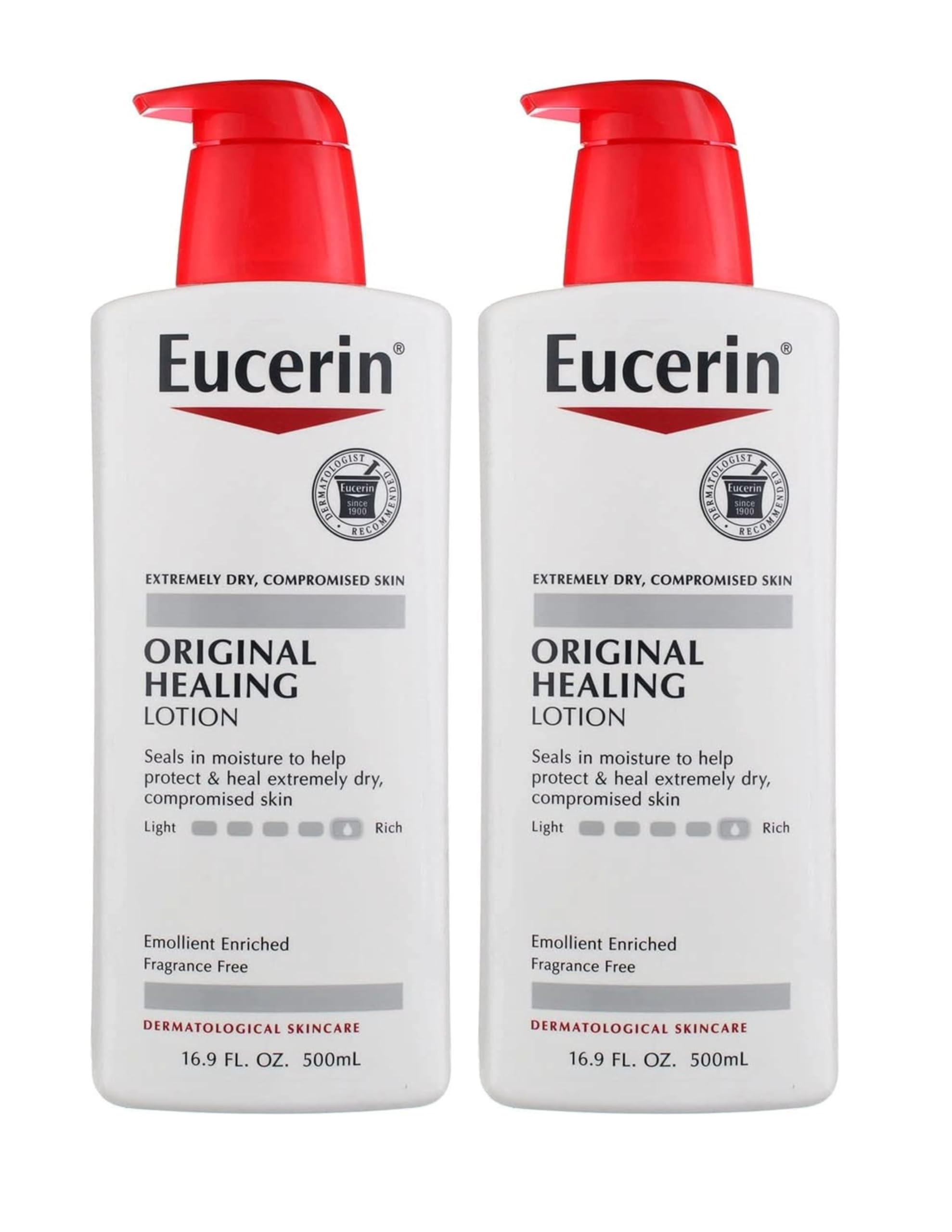 Lotion Original Healing 16.9 Ounce Pump (500ml) (2 Pack)