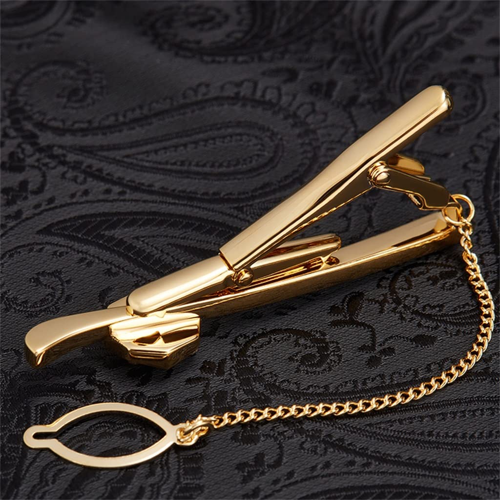4 Stück Herren Krawattennadel Manschettenknöpfe Set Hemdknopf Manschettennägel Manschettennägel Geschäft Krawattennadel Geschenke (Color : A, Size : Approximately 1.7 * 1.7cm)