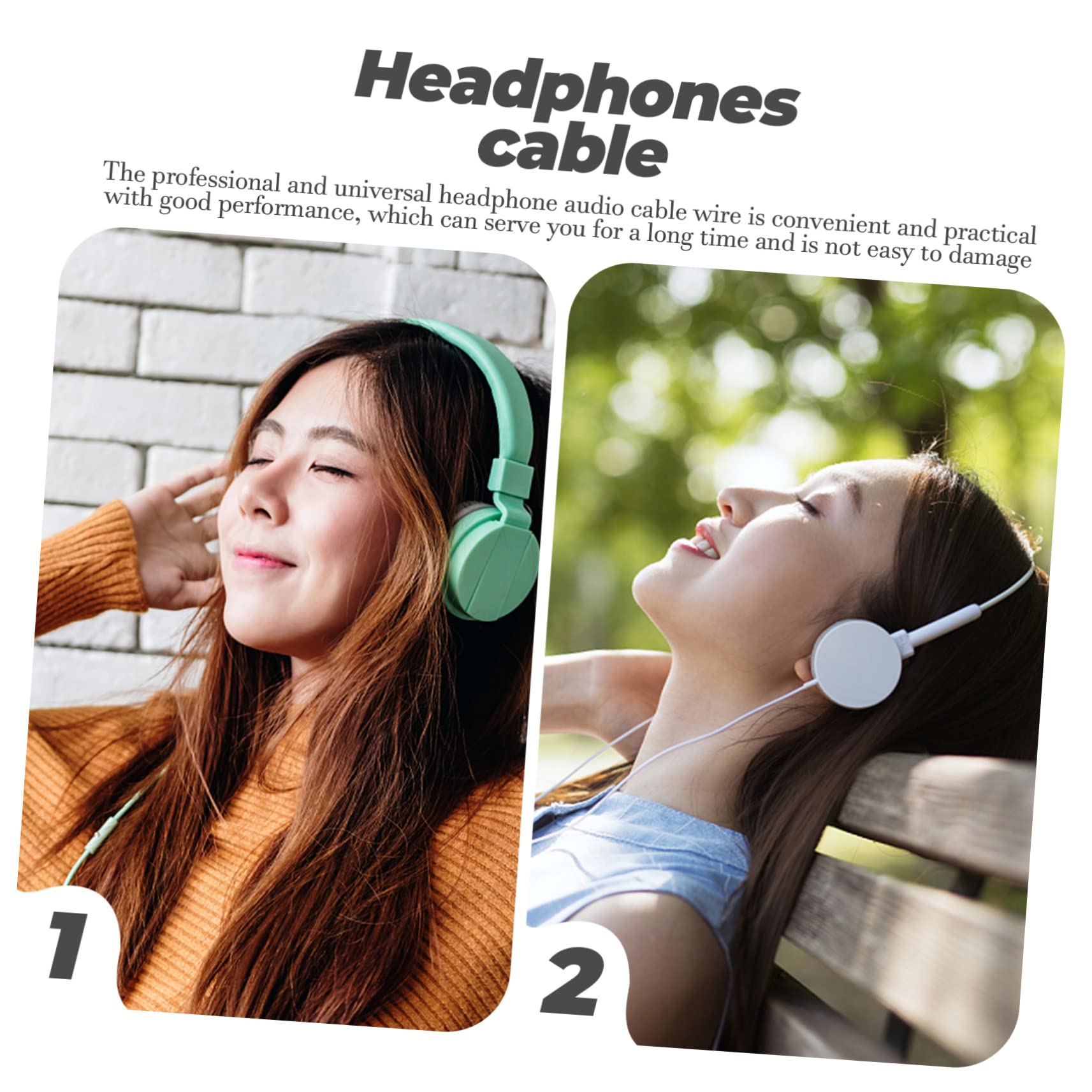Artibetter 5stücke Audio-kabel Ersatzkabel Für Kopfhörer Geräuschunterdrückendes Audio-kabel Kompatibel Mit Qci Langlebig Und Einfach Zu Verbinden Für Und Und Hervorragende Leistung