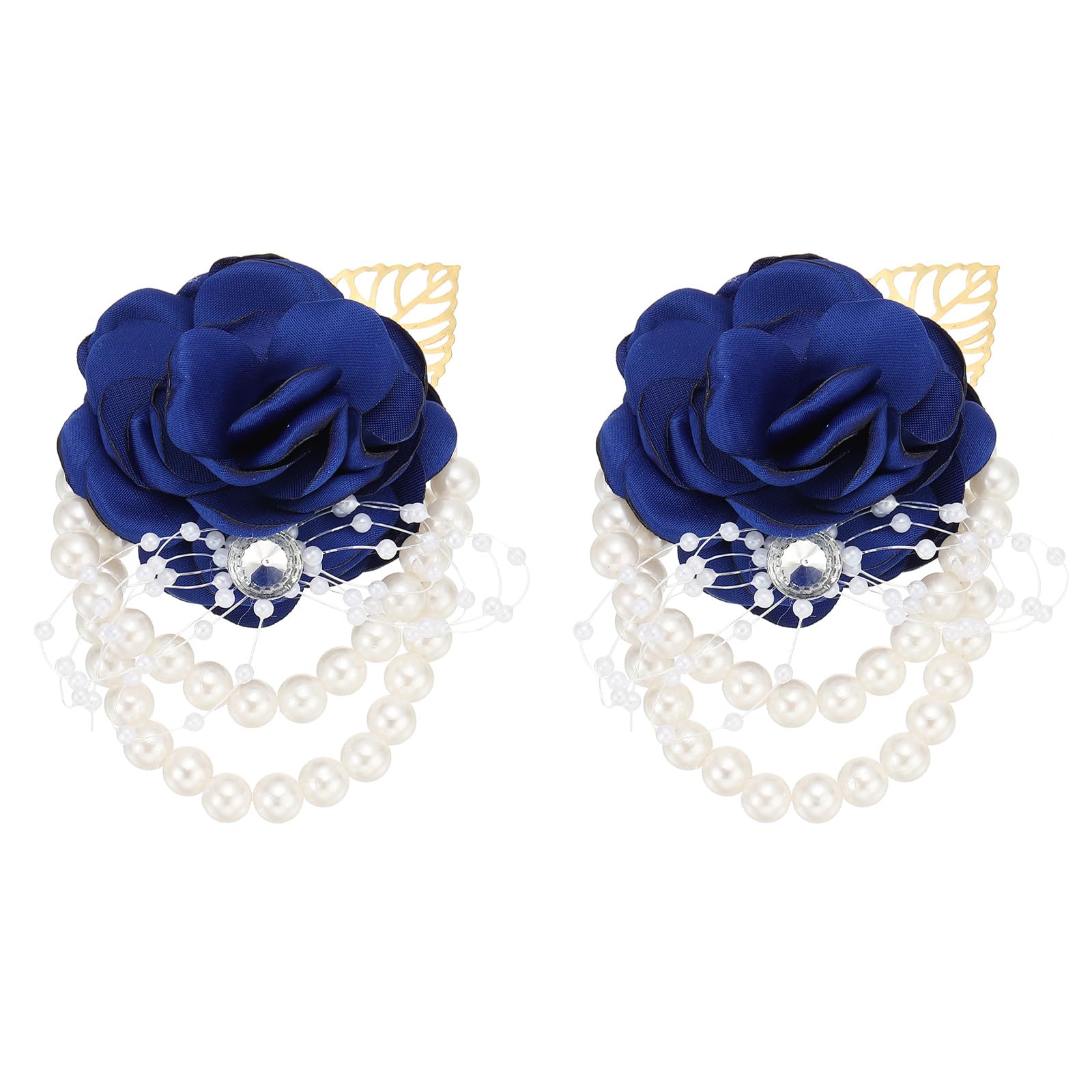 PATIKIL Bracciali Con Fiori Per Polso – 6 Pezzi Rossi Con Nastri Regolabili Per Matrimonio, Laurea E Festa