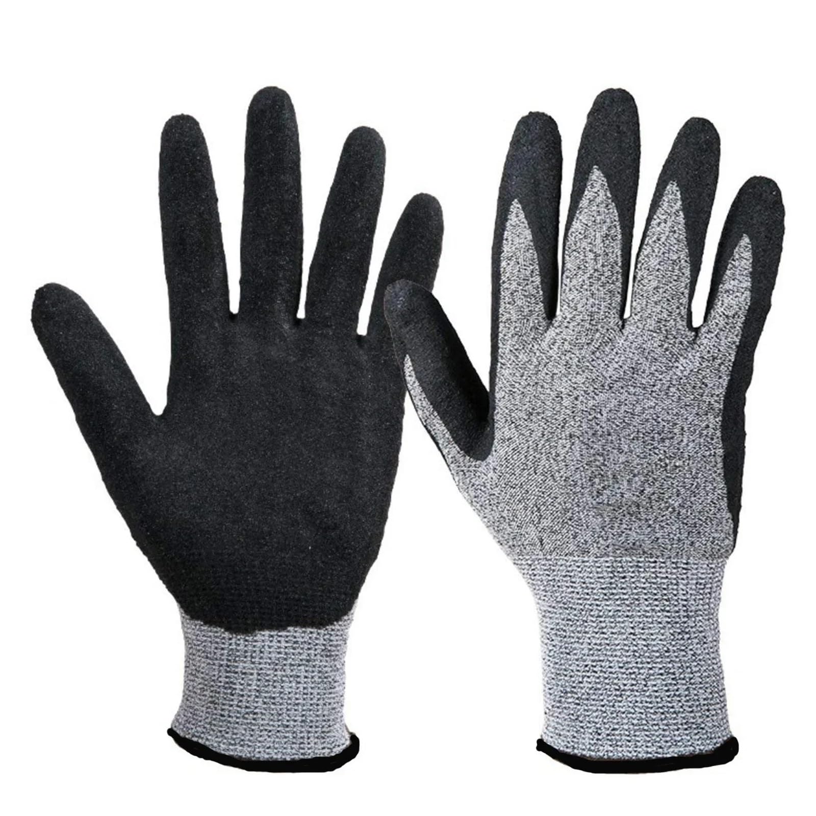 Oven Mitts 1Pair BBQ Grilling Cooking Gloves Extreme Heat Resistant Oven Welding High Temperature Kitchen For Barbecue(M)