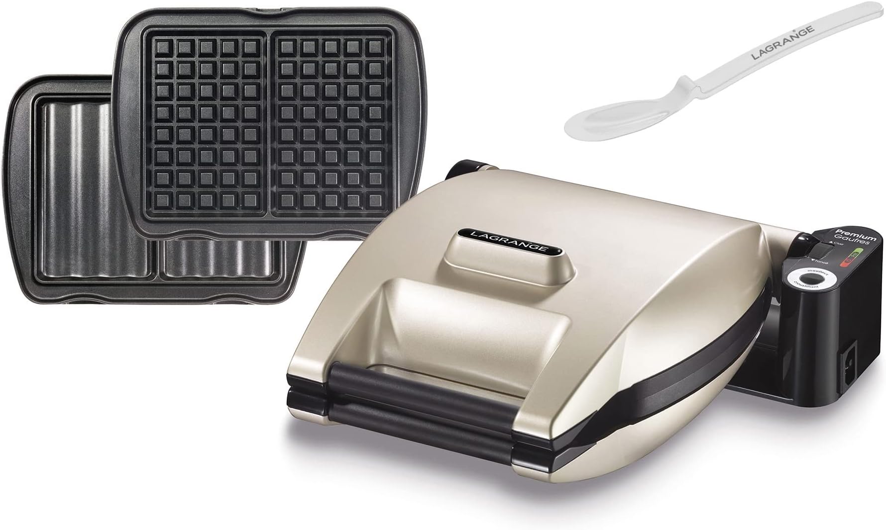 LAGRANGE Gaufrier Premium, Aluminium, Champagne Amazon.fr Cuisine et