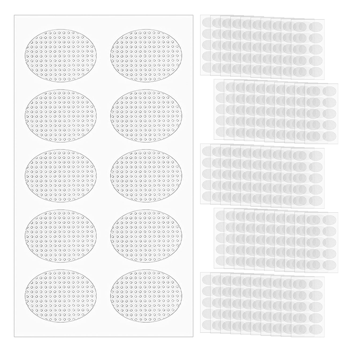 RNFKSU 50 Pieces Of Ear Stickers, Earlobe Protection Pads, Heavy Earring Support, Pierced Ear Stickers, Large Earring Pads.