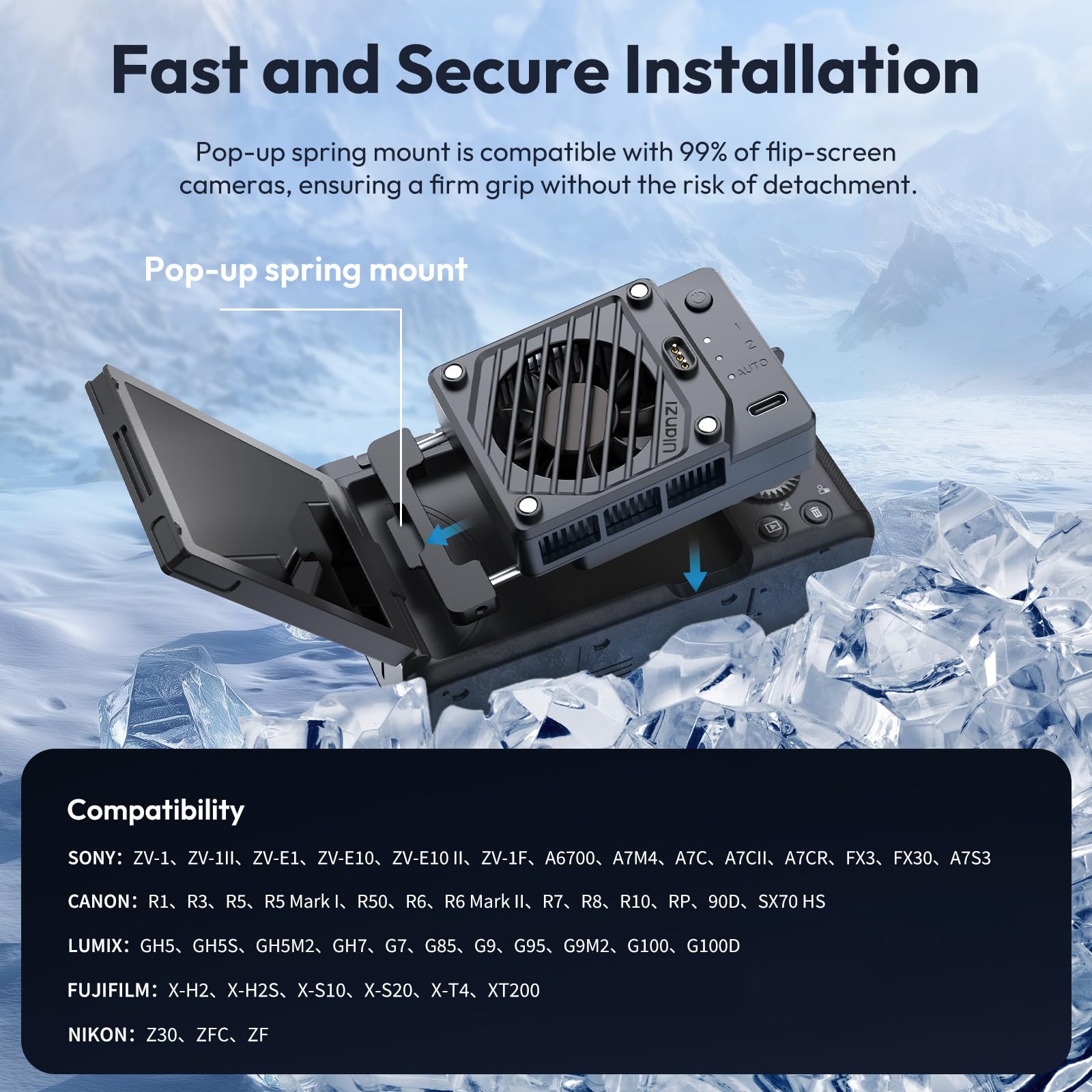 Amazon | ULANZI CU01 カメラクーラー デジタル一眼レフカメラ