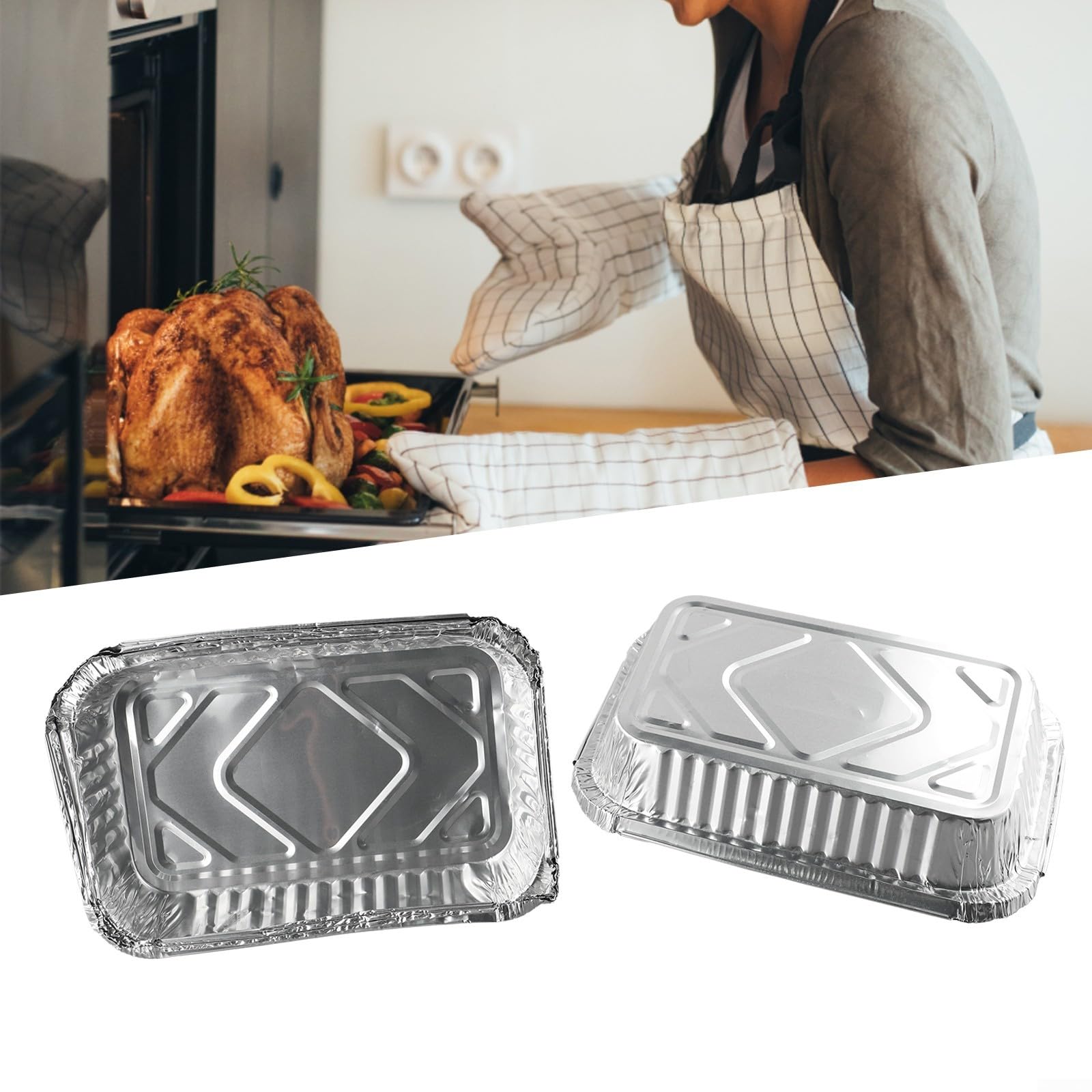 30 Padelle Antigoccia In Alluminio Per Barbecue - Riciclabili Per Griglia Weber E Non Solo - Foto 5