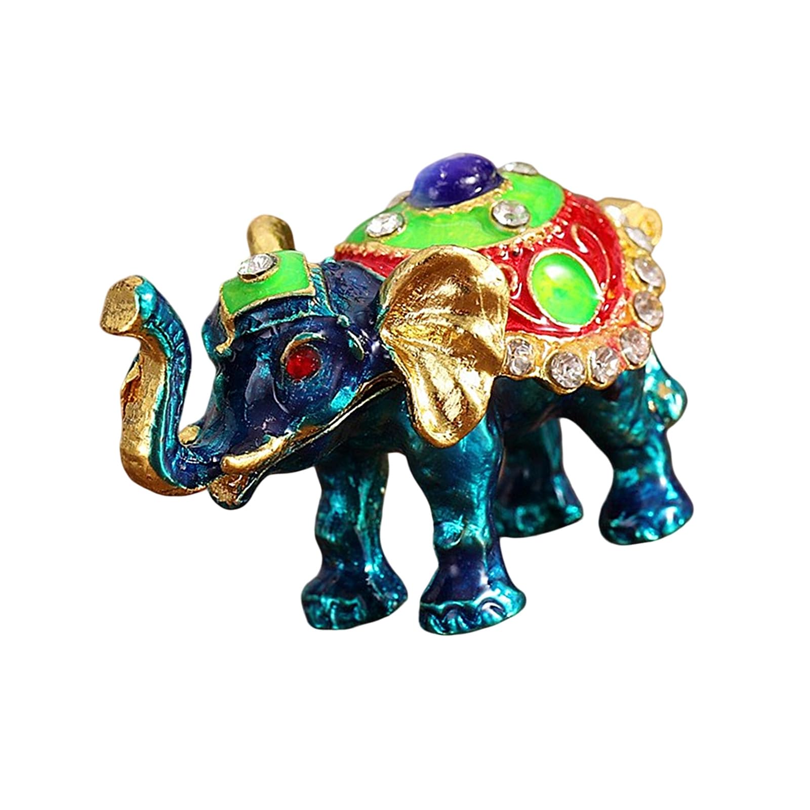 Piceioep Thai Styles Elephant Jewelry Storage Box for Organizing Earrings and Bracelets Elegant Necklace Storage Case