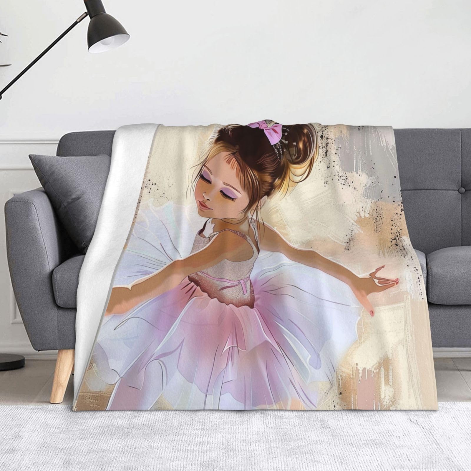 Couverture en flanelle Little Ballerina, la douceur d'une caresse chaude pour votre enfant