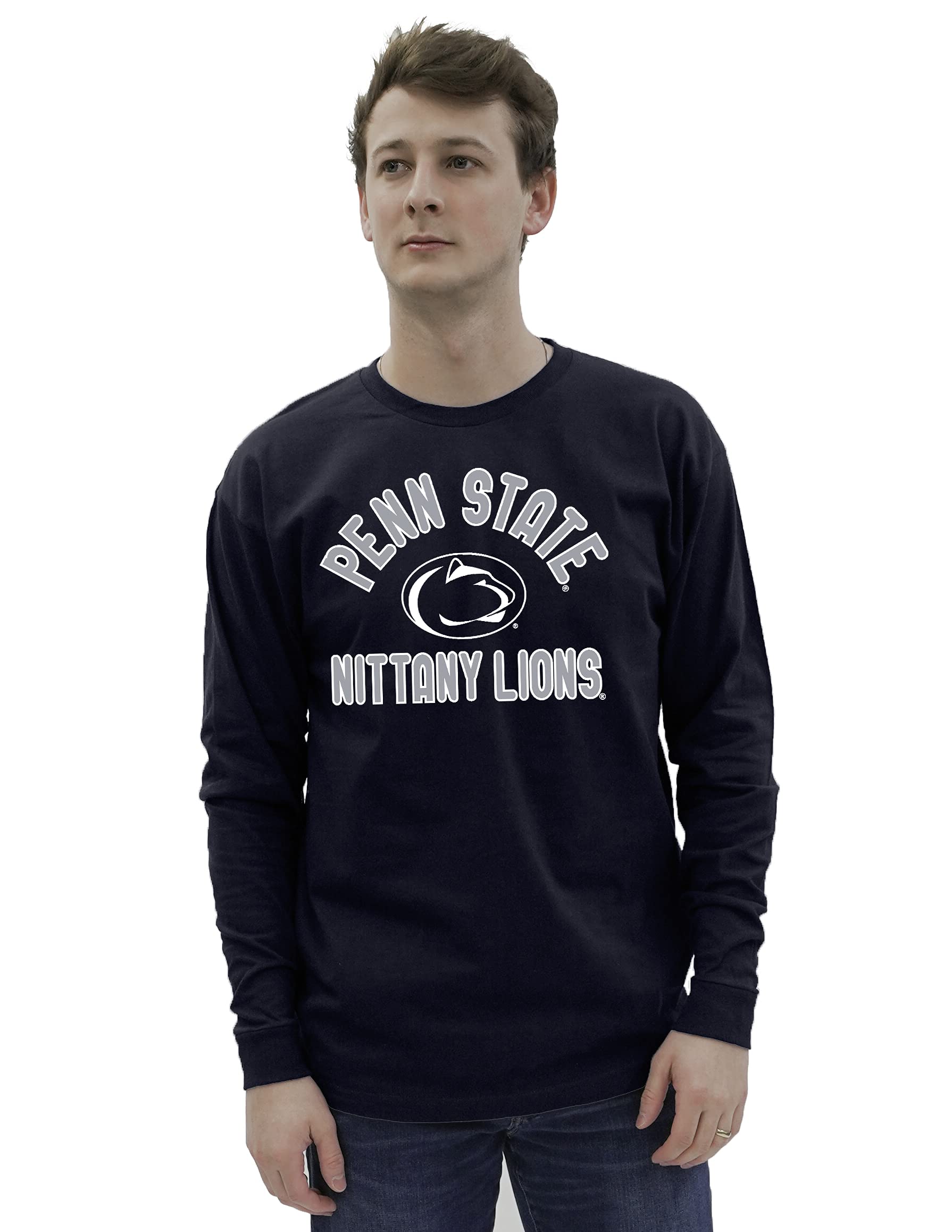 Blue 84 NCAA - Camiseta de Manga Larga para Hombre, Color secundario