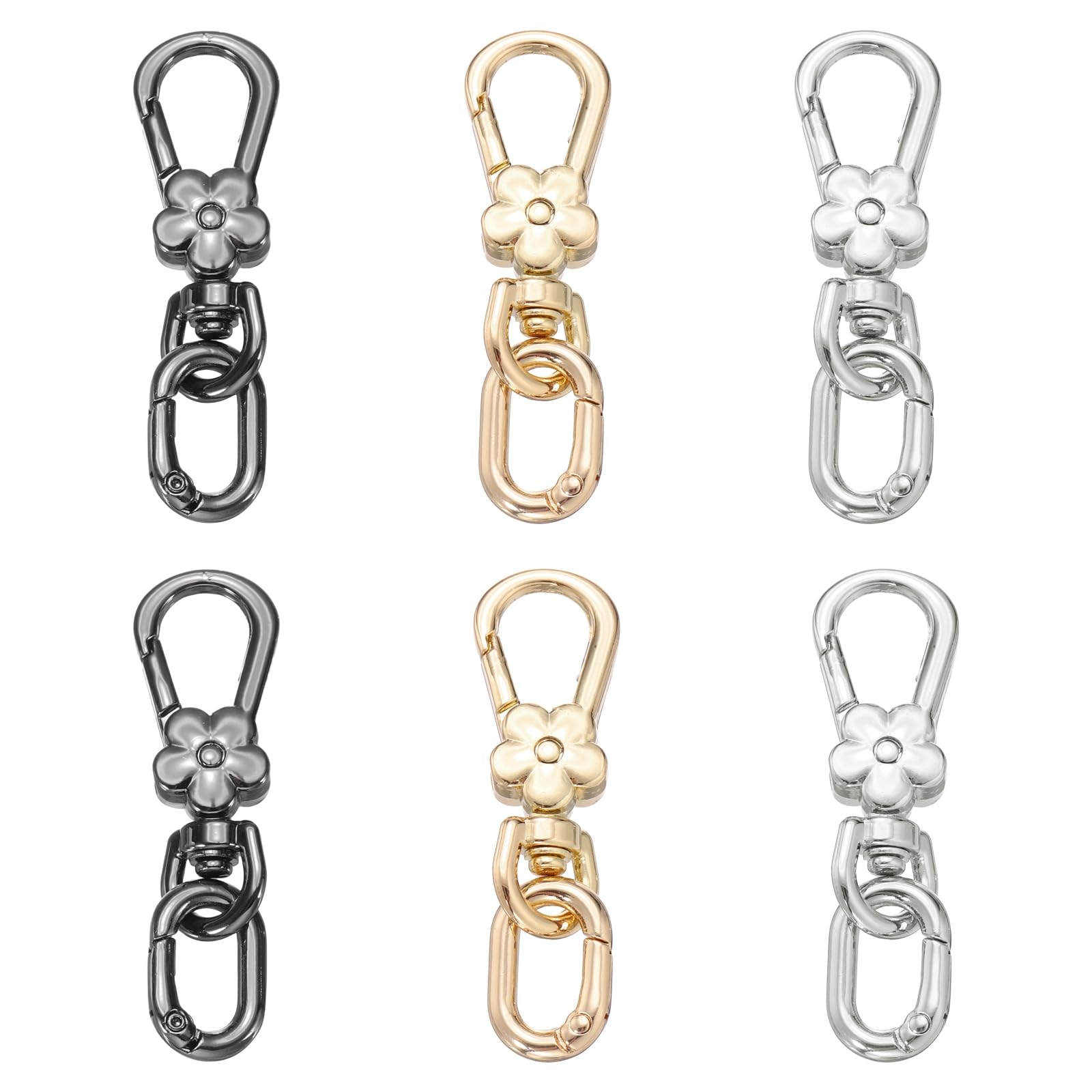 Llaveros de metal giratorios para colgar accesorios en tu mochila diaria