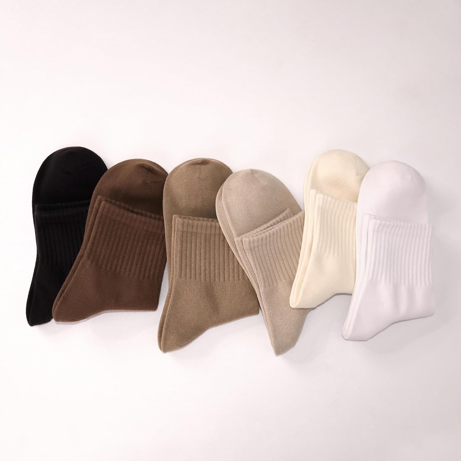 Sakusock Cotton Quarter Socks for Women and Men Thin Mini Crew Elastic Casual Soft Comfort Above Ankle Socks 6 Pairs - Image 5