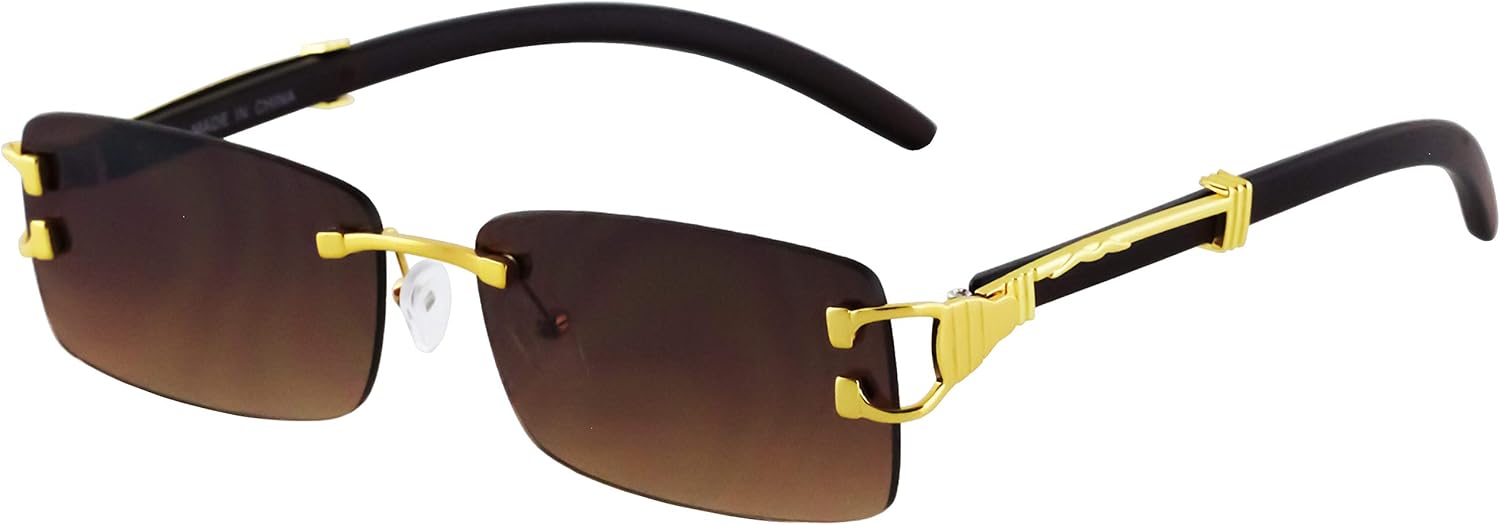 Gafas De Sol Punk Con Montura Pequeña Vintage Para Hombre, Gafas De Sol