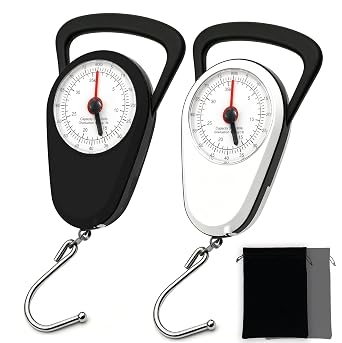 Luggage Weight Scale with Hook, 2PC Hanging Scale for Fish Travel, 80 Lbs