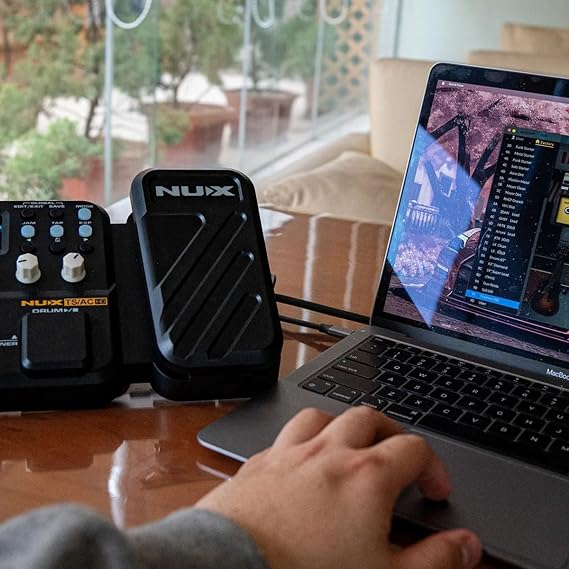 NUX MG-101 Multi Effects Pedal with 46 Effects, 25 Classic Amp Models, 512 Samples IR Resolution, 12 user-loadable IR slots, JAMPhrase Looper, Drum Machine, Metronome Function,