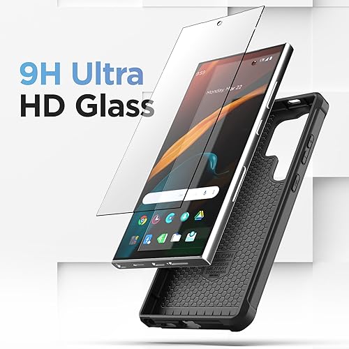 Miniatura 2 de Encased Funda protectora de cuerpo completo 2 en 1 con funda diseñada para Samsung Galaxy S24 Ultra (2024), con protector de pantalla y soporte para