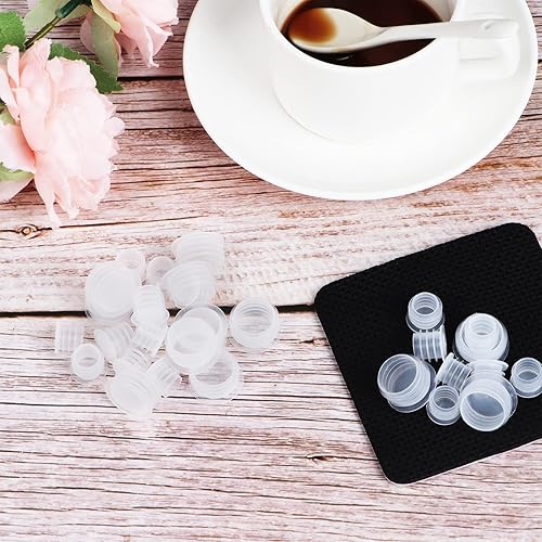 Miniatura 4 de 120 tapones para salero y pimentero de 34 pulgadas, 12 pulgada y 35 pulgadas, tapón de repuesto para salero y pimienta, tapón redondo de plástico