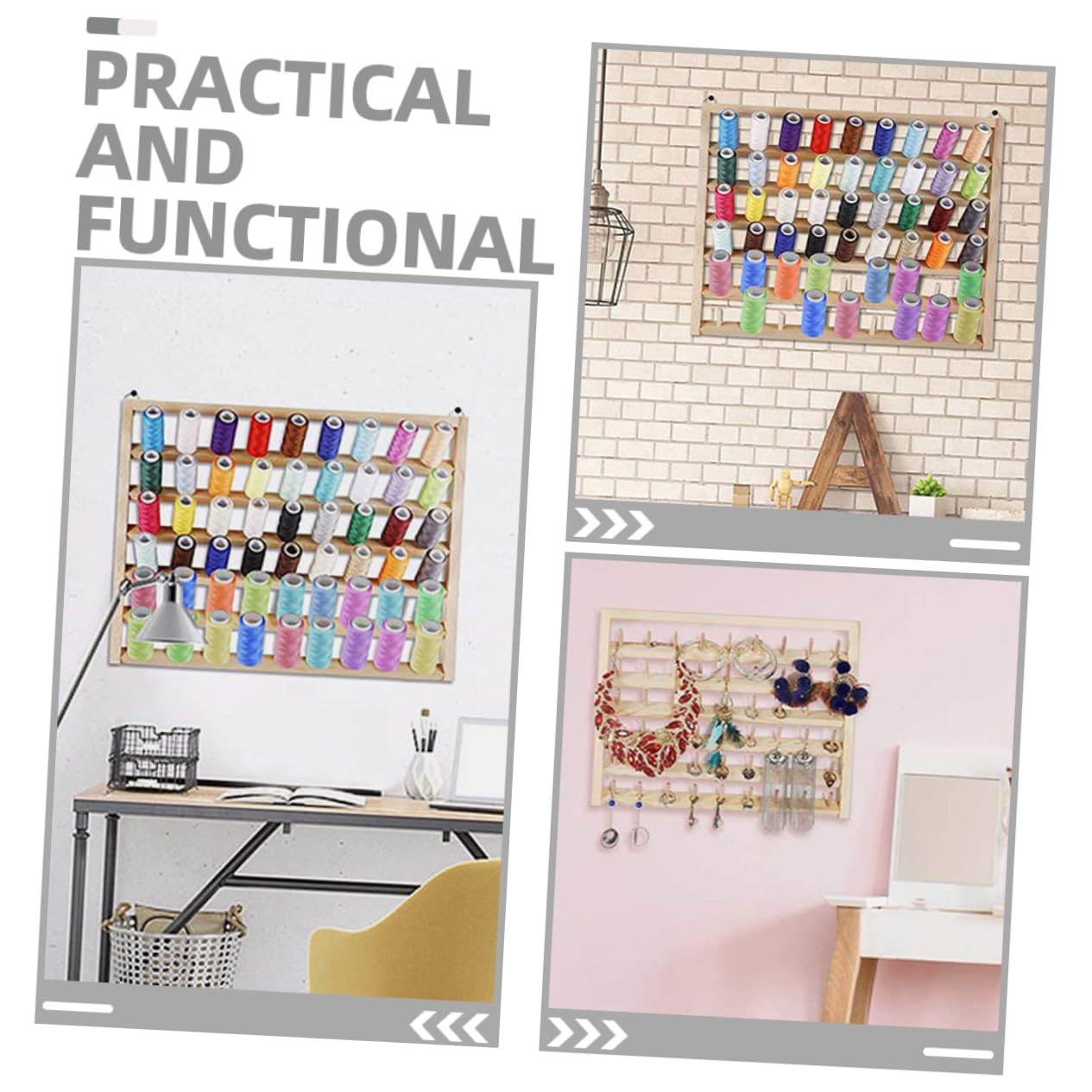 Operitacx 1satz Holz Garnspulenhalter Wandmontierter Fadenhalter Für Näh Und Stickprojekte Spulen Langlebig Und Stabil Für Quilting Handarbeiten Und -projekte