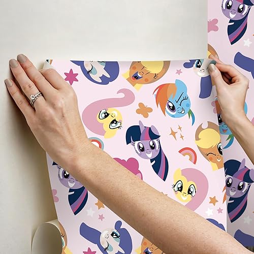 Miniatura 5 de RoomMates My Little Pony RMK12660RL - Papel tapiz para despegar y pegar, color rosa