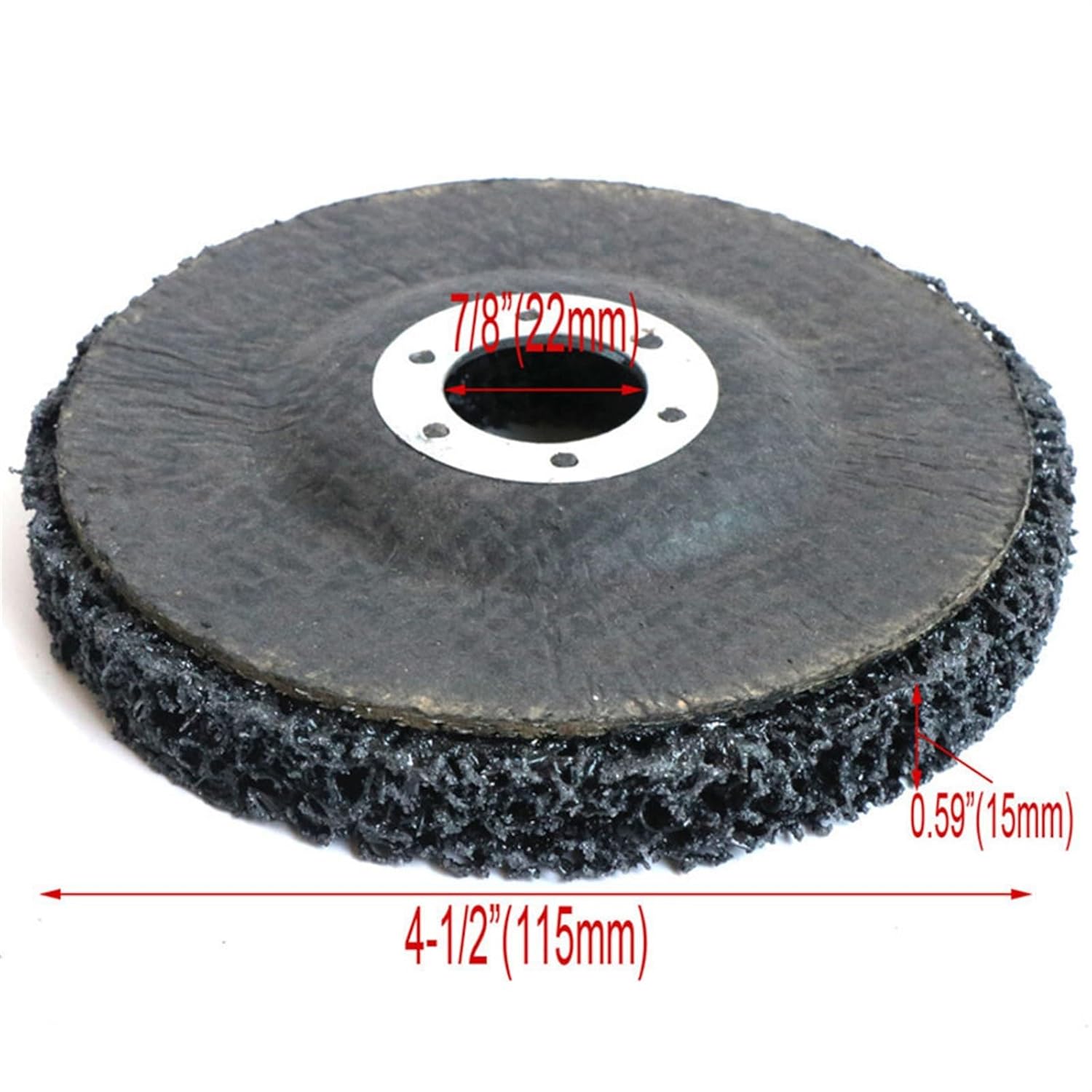 Sanding Wheel Stainless Steel Polishing Wheel Paint Rust Removal Grinding Disc for Angle Grinder Accessories 16/22mm Inner Hole 1Pcs(Blue,100X16mm 55g)