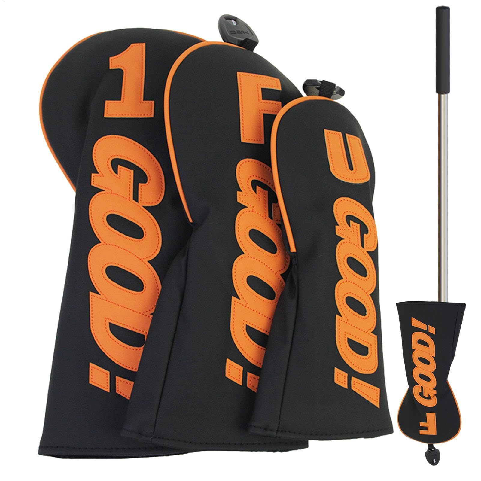 Golfschläger-Kopfbedeckungen, Golfschläger-Putter-Abdeckung – PU-Leder-Pu wasserdicht aus PU-Leder für Golf Club | Tragbares Sportzubehör für Herren