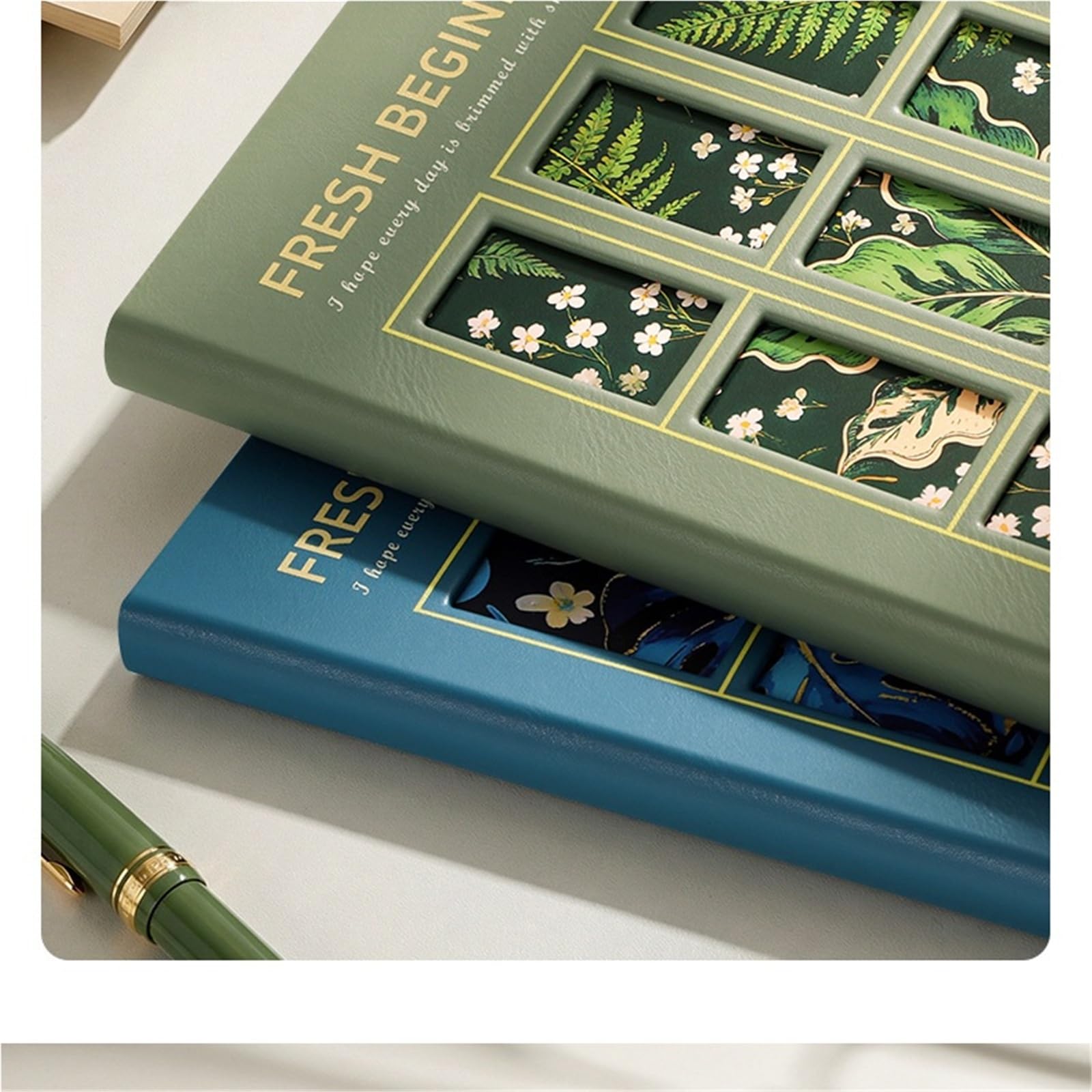 Quaderno Aziendale Notebook compatto e pratico blocco note for viaggi lavoro per L'uso Quotidiano(verde)