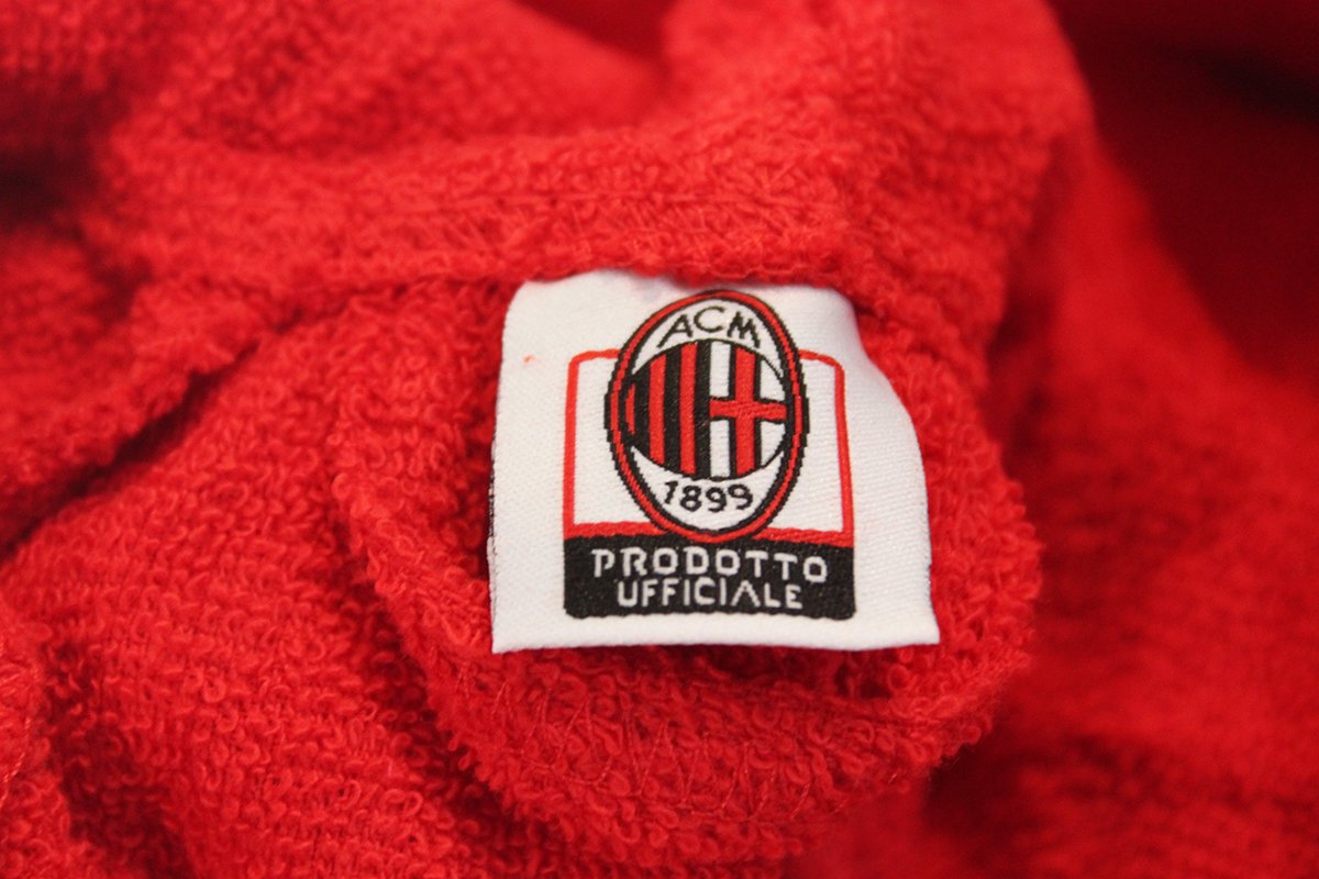 Accappatoio Ufficiale AC Milan - Uomo, 100% Cotone, Taglie S-XXL - Foto 3