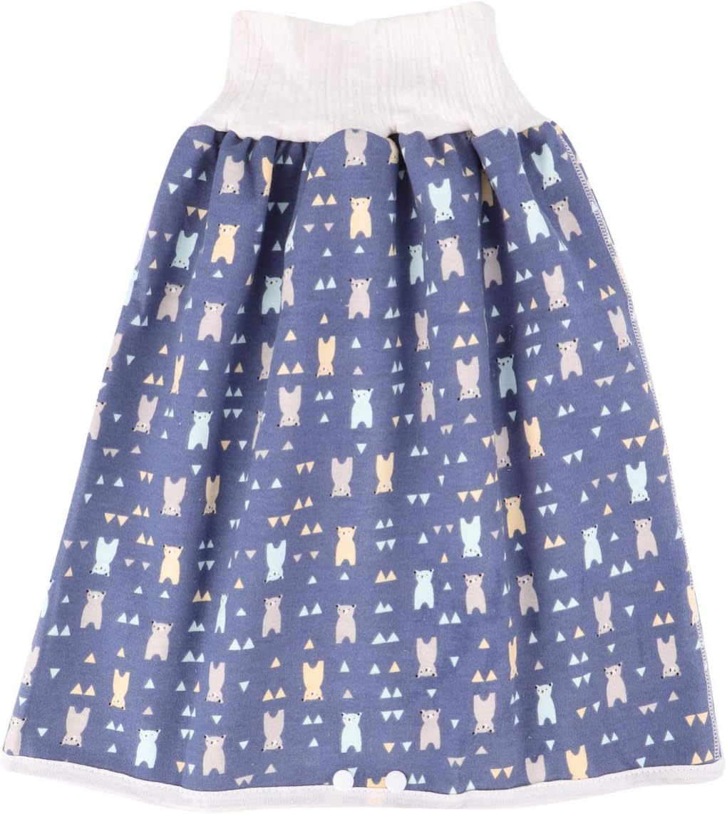 NUOBESTY High-Waist Nappy Skirt Baby Diaper Cover Baby Cotton Training Pants Diaper Skirts Pink