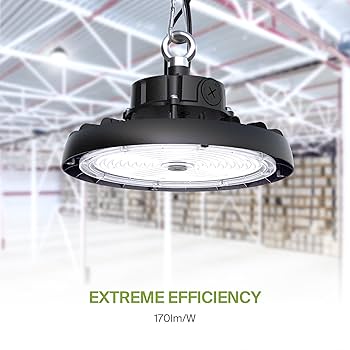 AYK　EXL480 ASD LED High Bay UFO Light Fixture, Commercial Shop Lighting