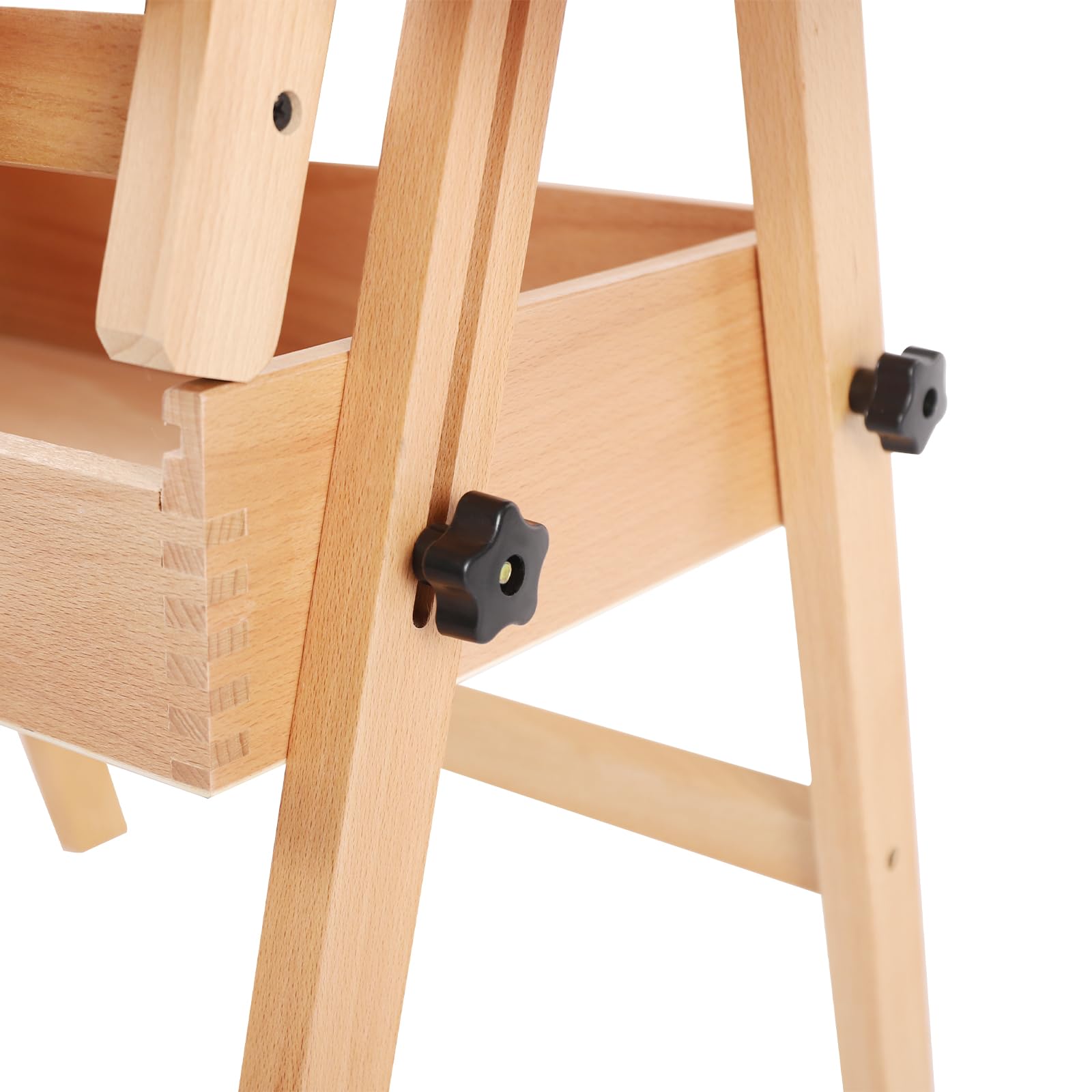 Staffelei Holz groß 91cm - Leinwand Ständer Hochzeit Staffeleien Feldstaffelei höhenverstellbar Holzstaffelei für Kinder und Erwachsene Kiefernholz