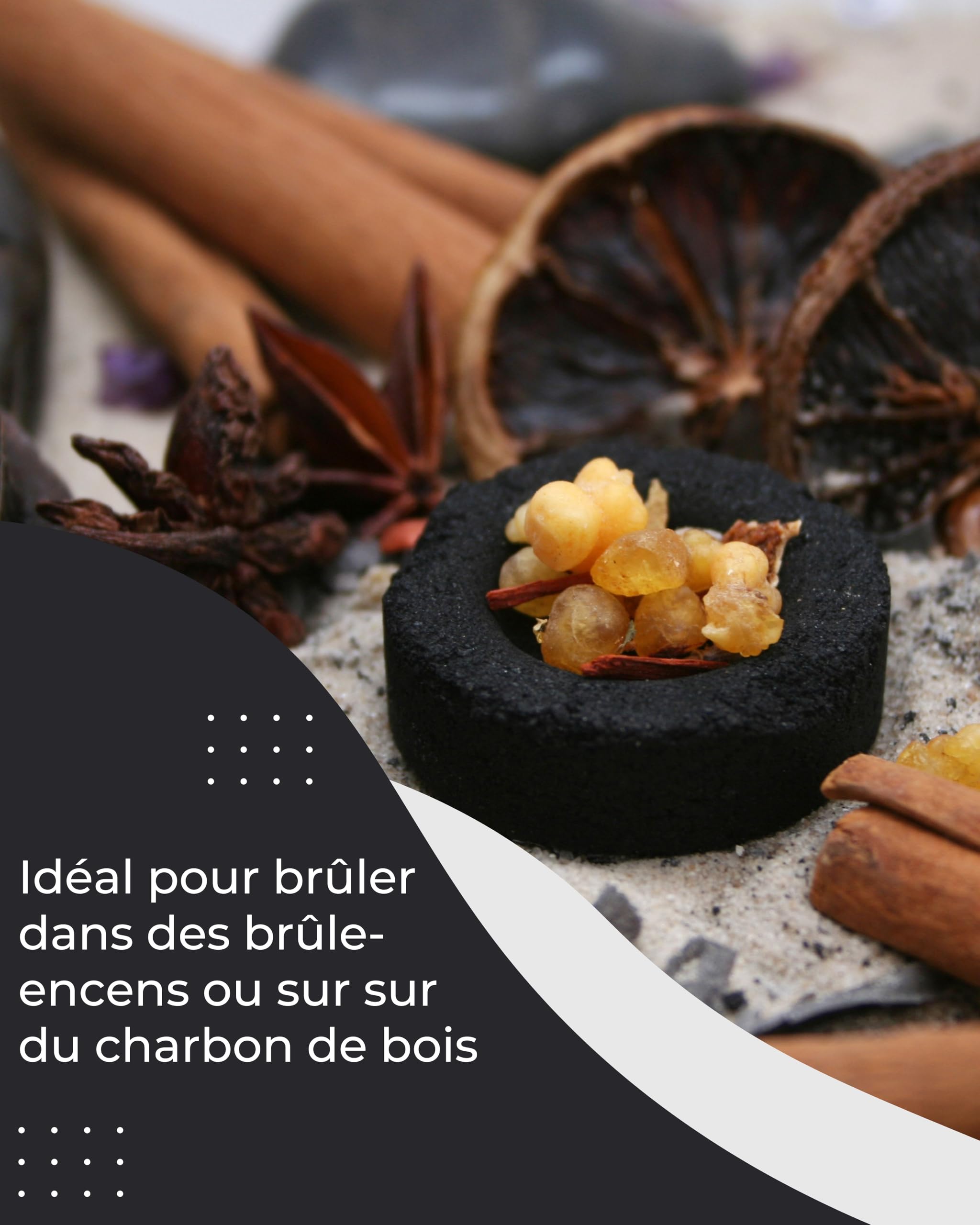 Encens Naturel en résine Boswellia Papyrifera 50g - Oliban éthiopien pour Purification