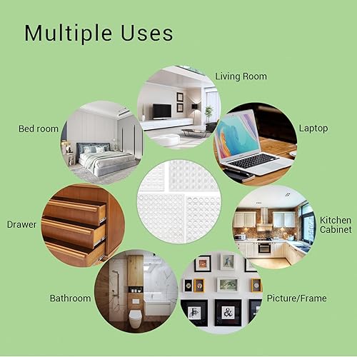 Miniatura 2 de Parachoques cónicos de goma autoadhesivos para puertas de gabinete, 100 unidades, protectores de parachoques pequeños para cajones, marcos de fotos,