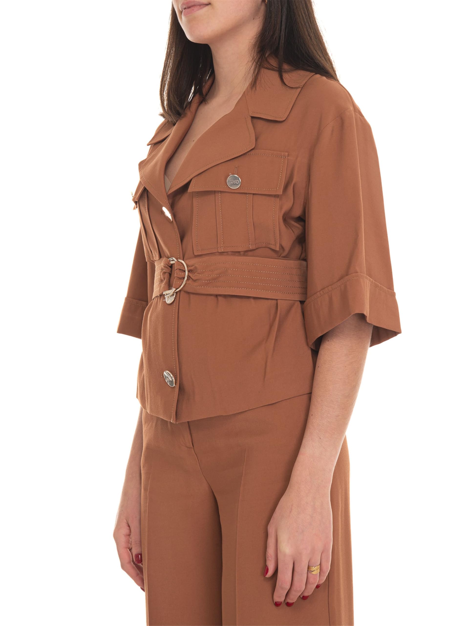 Liu Jo Giacca Leggera Sahariana CA4237T5826 Bronzo Marrone