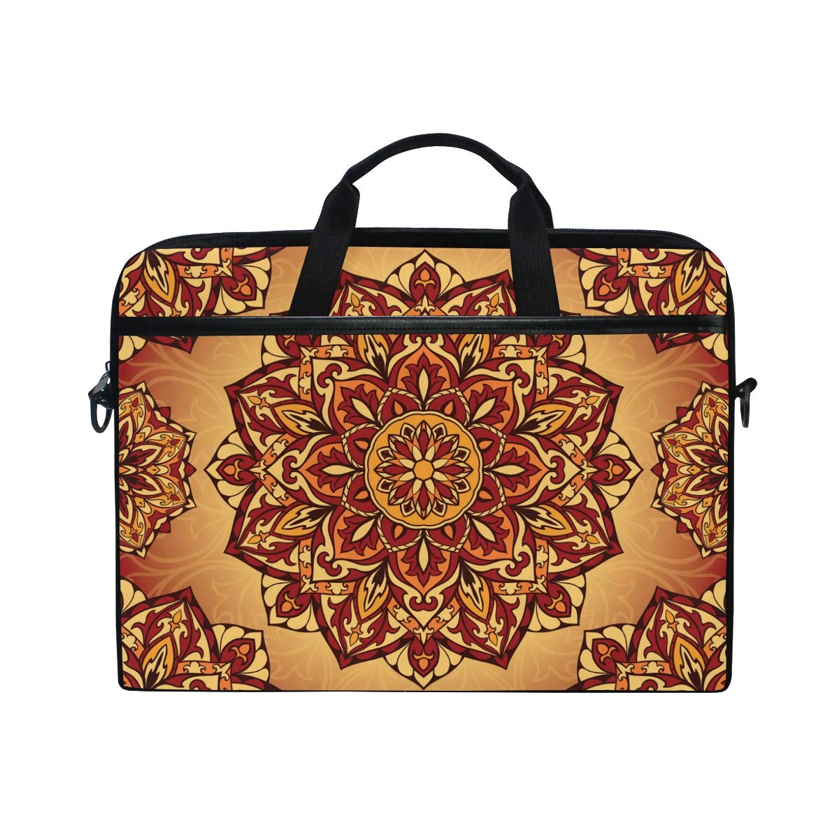 Bandolera medieval de diseño hippie con protección para portátil de 14" 7