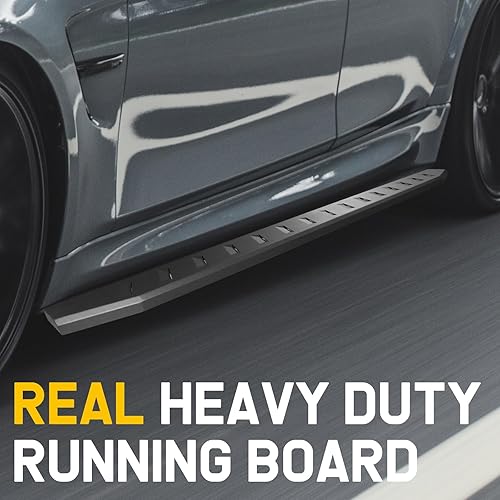 Miniatura 8 de ONINE Estribos negros de 6 pulgadas, ajuste personalizado, para Chevy ColoradoGMC Canyon Crew Cab 2015-2025, barras Nerf texturizadas, resistentes