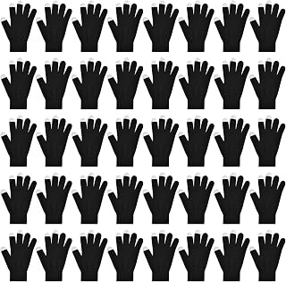 40 Pairs Winter Touchscreen Gloves Winter Magic Gloves Stretchy Knitted Winter Warm Gloves Warm Full Fingers Gloves