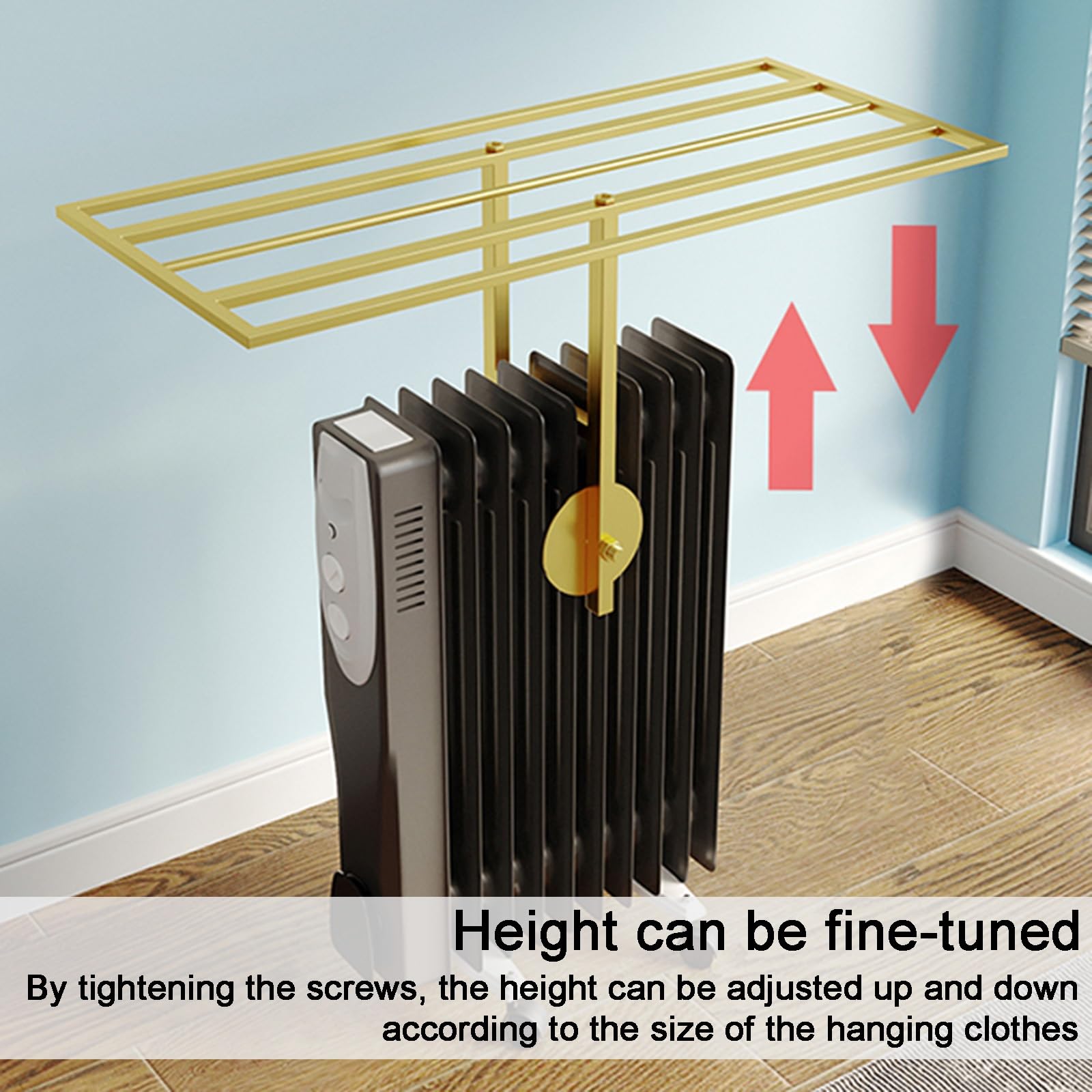 Amazon.co.jp : オイルヒーター用物干しラック 鉄製オイル ヒーター