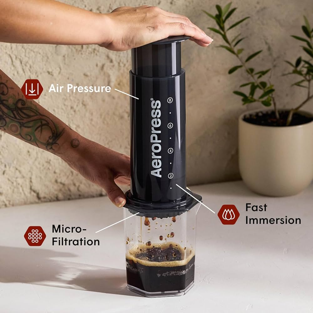 エアロプレス Aeropress XLフィルター付き AeroPress Original XL Coffee Press - Smooth, Grit-Free Coffee