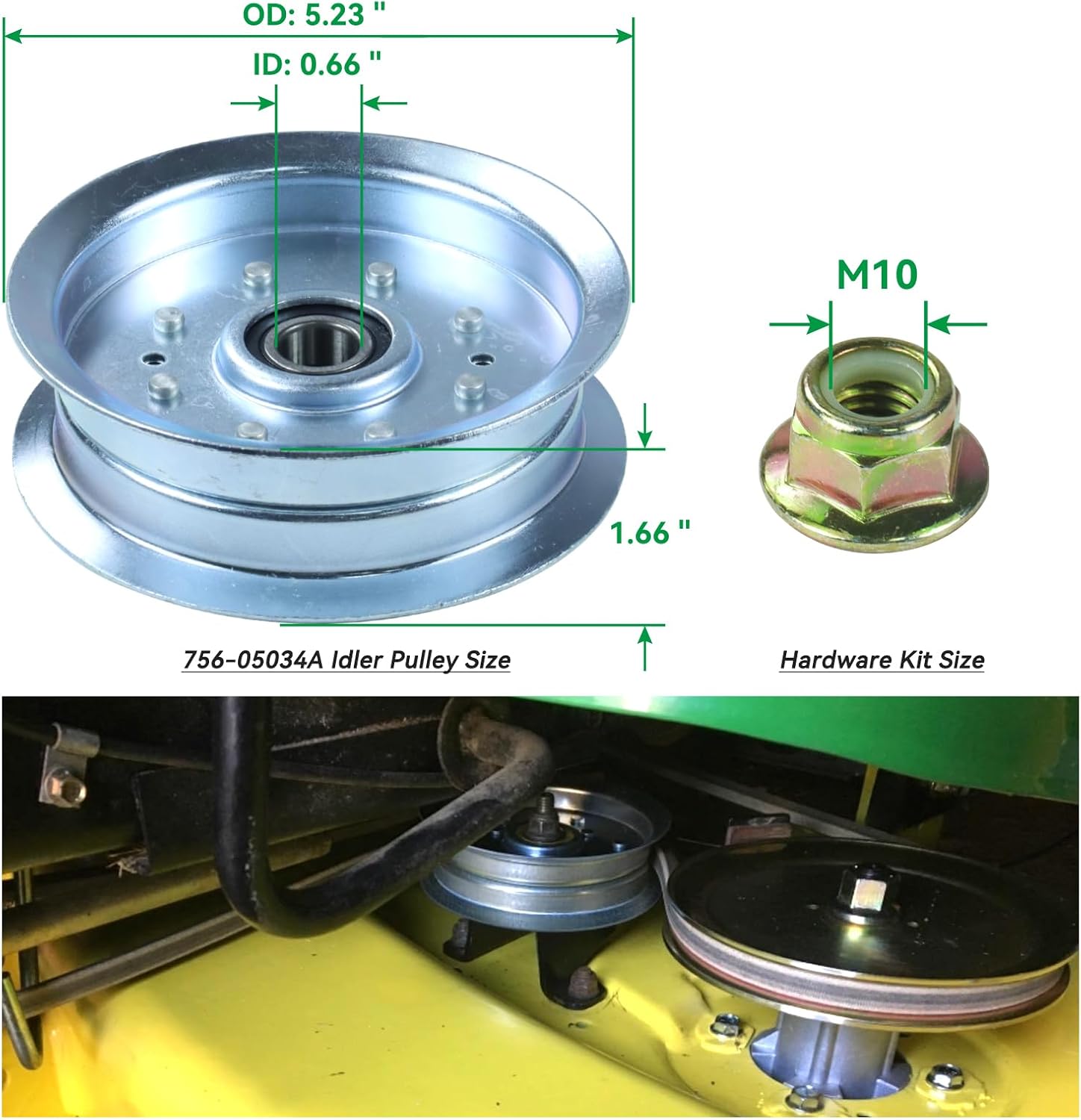 2 Pack 918-06991 Spindle Assembly with 756-05034A Replaces 618-06991, 918 06991, 91806991 for Huskee LT4200 T1000 T1200 T1400 TB42 T110 T130, M115-42 Lawn Tractors