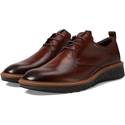 ECCO ST1 Hybrid Plain Toe Tie cognac