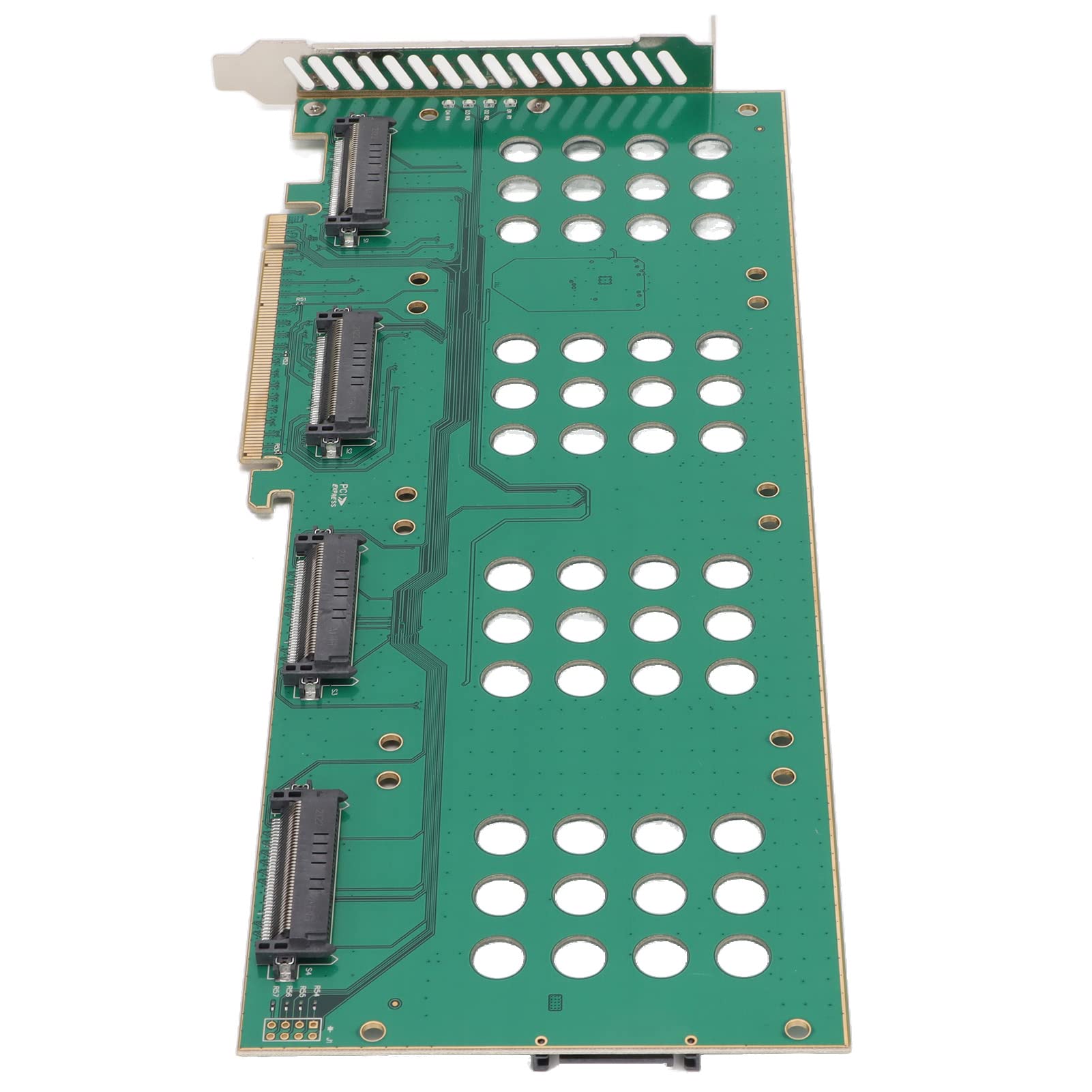Karta Adaptera NVMe PCIe Szybka Podwójna Karta Rozszerzająca U.2 SSD do PCIE3.0 X16 M.2, do Napędu Stacjonarnego, materiał PC