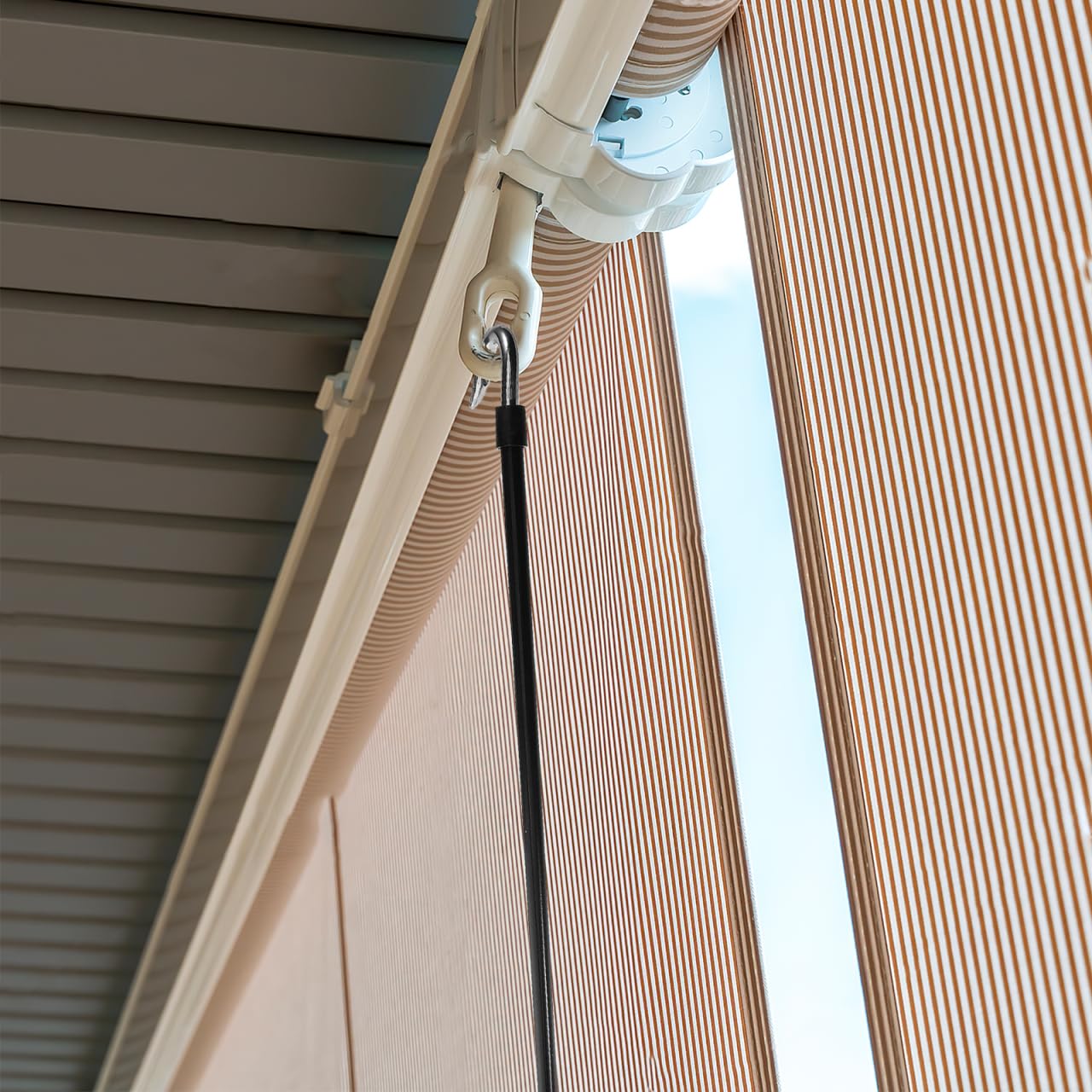 BESPORTBLE Toldo Manual Resistente Con Manivela Para Toldo Exterior, Repuesto Universal, Varilla Manual Para Retracción De De Rv