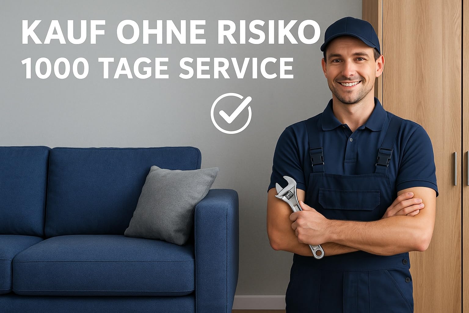 A&J MöbelLand GmbH Polstergarnitur Benito: 3-Sitzer Sofa + 2 Sessel – Wohnzimmer Set, modernes Design, Bonellfederkern, langlebige Qualität, Bezug in Grau