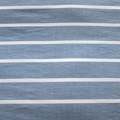 Miniatura 4 de DONEUS Juego de funda de edredón 100% algodón lavado, con textura, transpirable, ligero, suave, cómodo, juego de ropa de cama de 3 piezas con cierre