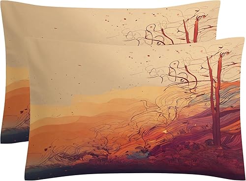 Miniatura 2 de Funda de edredón bohemia tamaño individual, juego de ropa de cama de los años 70 de 3 piezas, funda de edredón de microfibra suave con cremallera y