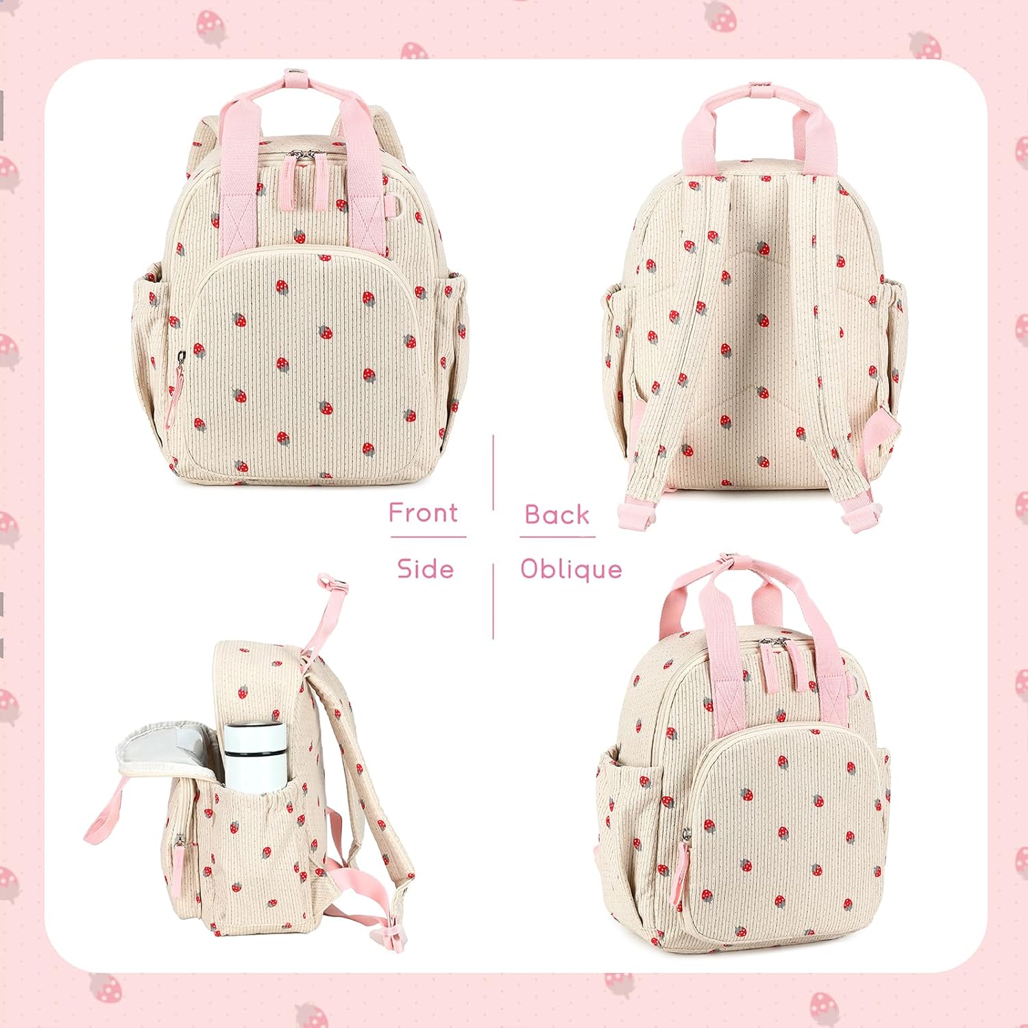 Bluboon Toddler Backpack for Girls Boys 2-4 Cute 12" Preschool Kindergarten Backpacks Kids Daycare Bags School Travel - Image 7