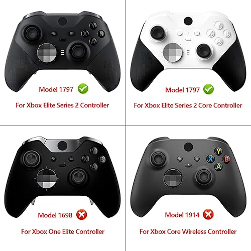 Miniatura 2 de eXtremeRate Faceplate Cover for Xbox Elite 2 Controller, Scarlet Red Soft Touch Front Housing Shell Replacement Kit for Xbox One Elite Series 2