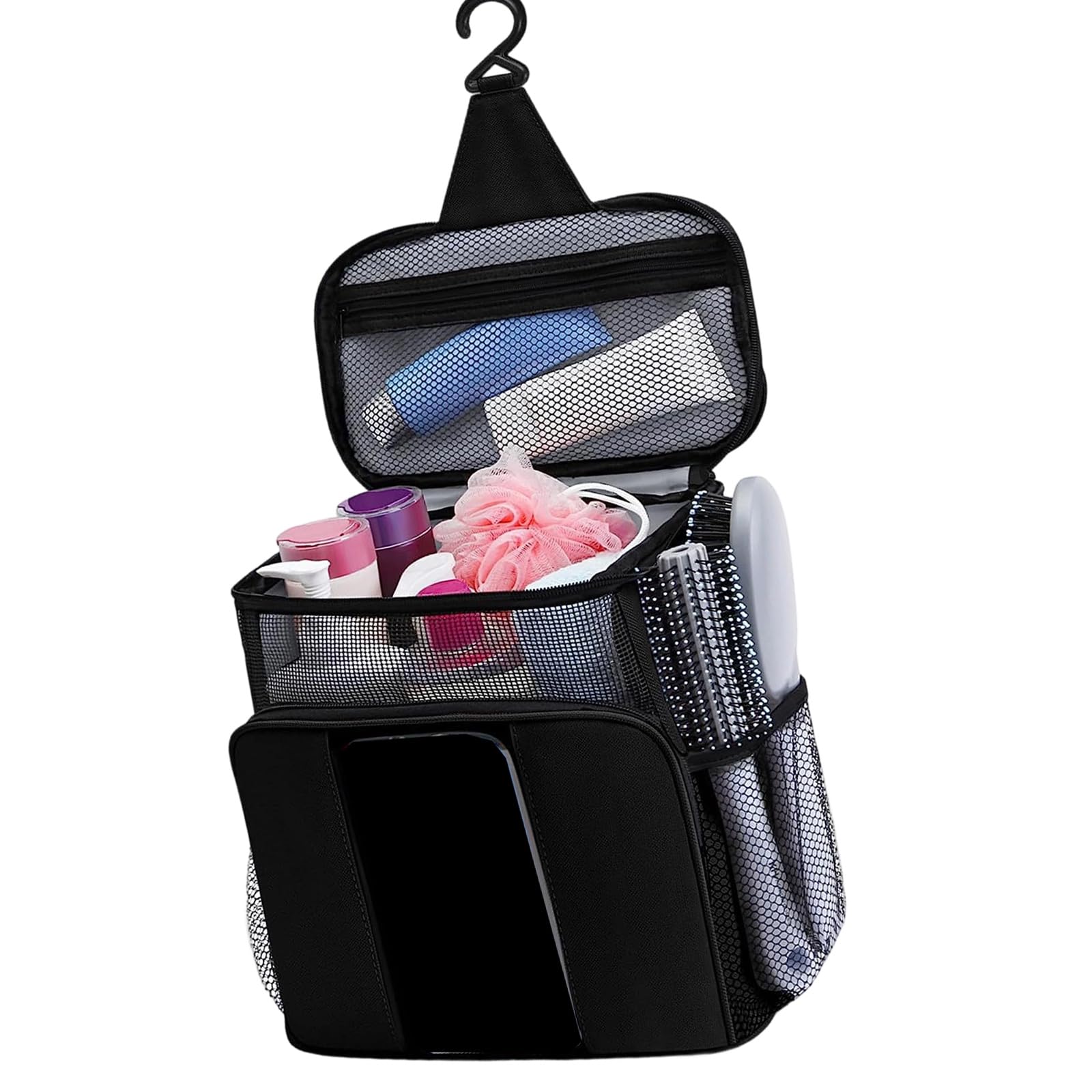 Tsophreniq Roomy Travel Toiletry Bag Containing Separate Storage Pockets and Ergonomic Carry Handle Versatile Toiletry Bag