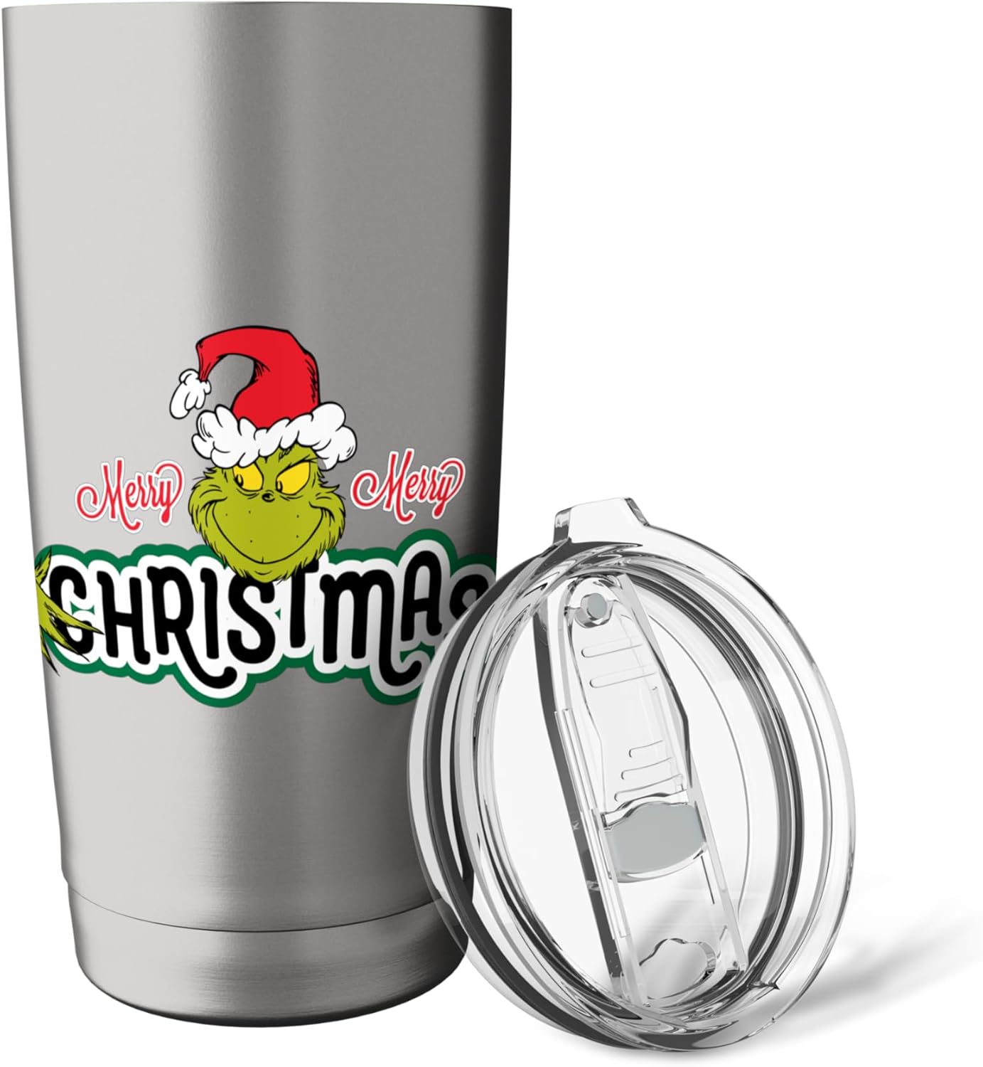 Dr. Seuss Grinch Hugs Christmas Stainless Steel Insulated Tumbler - Image 5